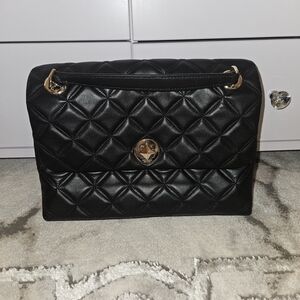 Kate Spade Elegant Black Quilted Women's Shoulder Crossbody Bag